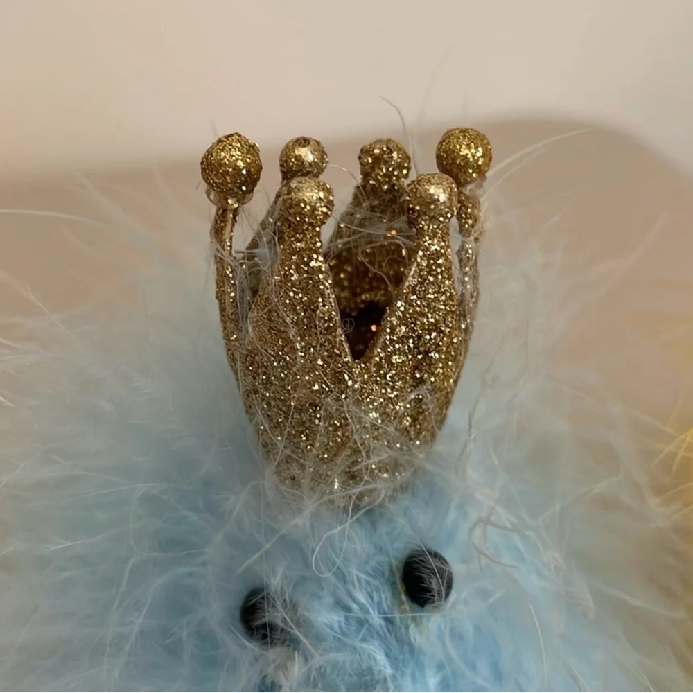 NEW Pier 1 Imports 4ct Marabou Crown Chicks, Assorted